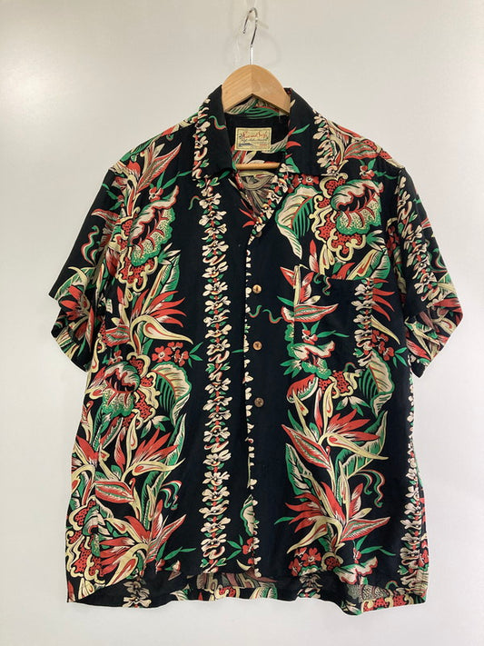 【中古品】【メンズ】 SUN SURF サンサーフ アロハシャツ 半袖シャツ 145-241105-me-40-min カラー：ブラック 万代Net店