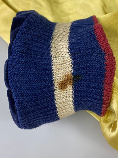 【現状渡し品】【メンズ】 VINTAGE YKK真鍮メッキバタフライジッパー 50S 鷹×韓国地図×龍 REVERSIBLE SOUVENIR JACKET リバーシブル スーベニアジャケット アウター スカジャン ヴィンテージ 146-241105-me-66-min カラー：ネイビー/ボルドー 万代Net店