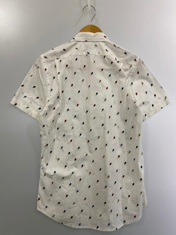 【中古品】【メンズ】  PS PAUL SMITH ピーエスポール・スミス TAILORED FIT SS SHIRT 半袖 テーラードフィット シャツ メンズシャツ  141-241108-em-26-min サイズ：S カラー：ホワイト 万代Net店