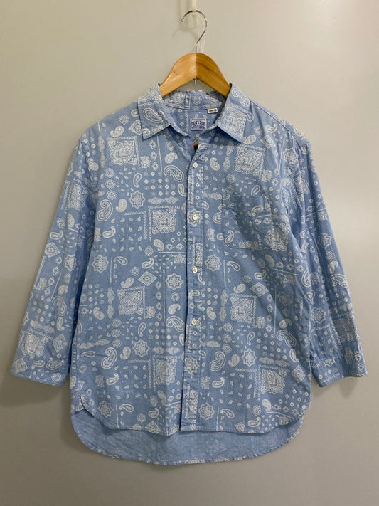 【現状渡し品】【メンズ】 FREAK'S STORE フリークスストア LS COTTON SHIRT 長袖シャツ 147-241109-AS-68-min サイズ：L カラー：ブルー 万代Net店