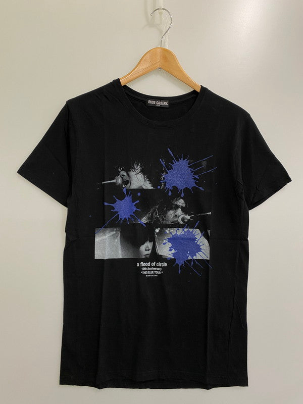 【中古美品】【メンズ】 RUDE GALLERY ルードギャラリー AFLOOD OF CIRCLE S S TEE 半袖Tシャツ 142-241109-AS-53-min サイズ：L カラー：ブラック 万代Net店