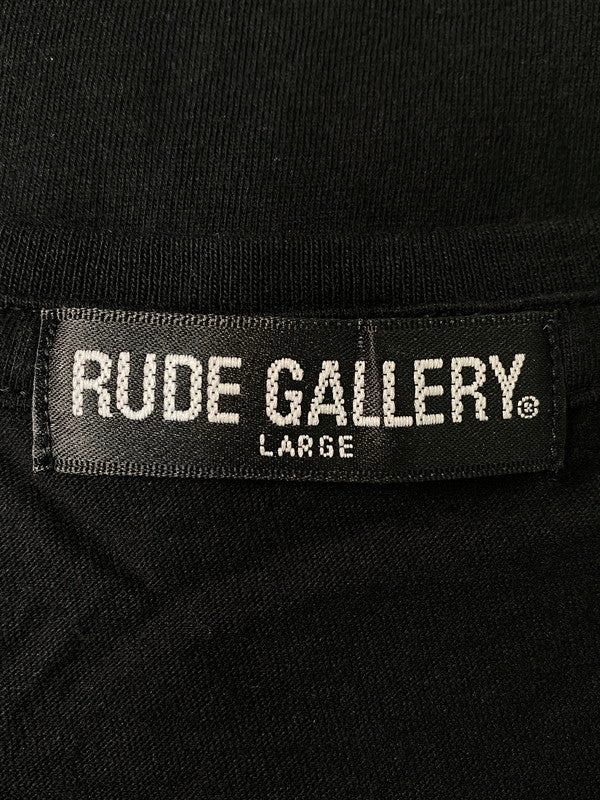 【中古美品】【メンズ】 RUDE GALLERY ルードギャラリー AFLOOD OF CIRCLE S S TEE 半袖Tシャツ 142-241109-AS-53-min サイズ：L カラー：ブラック 万代Net店