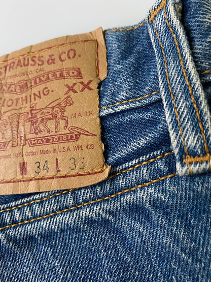 【中古品】【メンズ】 Levi's リーバイス 501-0115 90’S 501 DENIM PANT デニムパンツ ボトムス 157-241114-jt-32-min サイズ：34×36 カラー：インディゴ 万代Net店