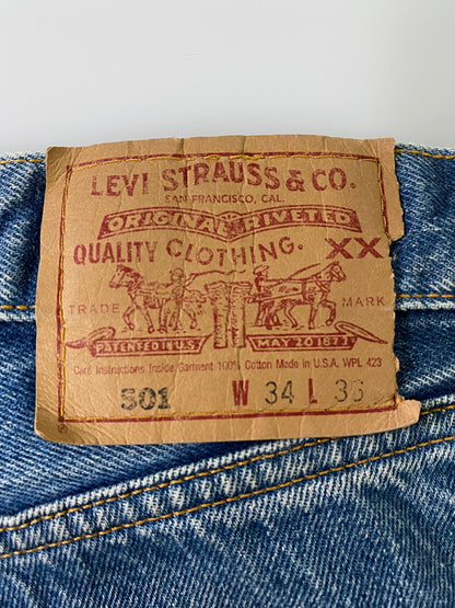 【中古品】【メンズ】 Levi's リーバイス 501-0115 90’S 501 DENIM PANT デニムパンツ ボトムス 157-241114-jt-32-min サイズ：34×36 カラー：インディゴ 万代Net店