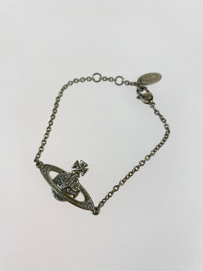 【中古美品】【レディース】 Vivienne Westwood ヴィヴィアンウエストウッド MINI BAS RELIEF CHAIN BRACELET ブレスレット アクセサリー 192-241114-yn-07-min カラー：シルバー 万代Net店