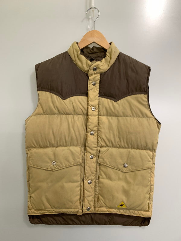 【中古品】【メンズ】 CAMELLIA カメリア DOWN VEST ダウン ベスト 146-241107-me-38-min サイズ：S カラー：ブラウン/ベージュ 万代Net店