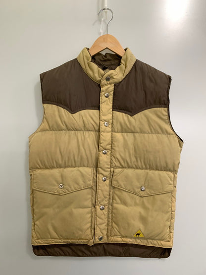 【中古品】【メンズ】 CAMELLIA カメリア DOWN VEST ダウン ベスト 146-241107-me-38-min サイズ：S カラー：ブラウン/ベージュ 万代Net店