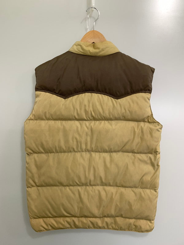 【中古品】【メンズ】 CAMELLIA カメリア DOWN VEST ダウン ベスト 146-241107-me-38-min サイズ：S カラー：ブラウン/ベージュ 万代Net店