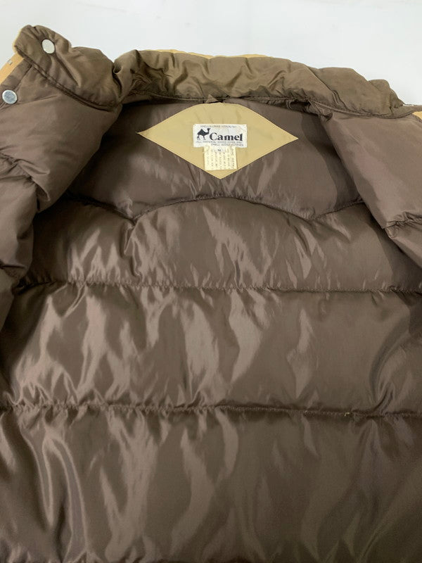 【中古品】【メンズ】 CAMELLIA カメリア DOWN VEST ダウン ベスト 146-241107-me-38-min サイズ：S カラー：ブラウン/ベージュ 万代Net店