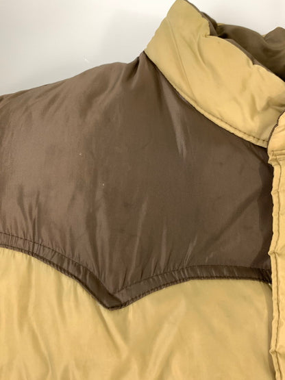 【中古品】【メンズ】 CAMELLIA カメリア DOWN VEST ダウン ベスト 146-241107-me-38-min サイズ：S カラー：ブラウン/ベージュ 万代Net店