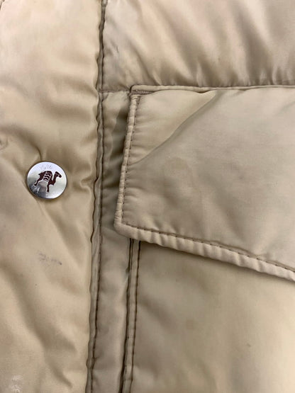 【中古品】【メンズ】 CAMELLIA カメリア DOWN VEST ダウン ベスト 146-241107-me-38-min サイズ：S カラー：ブラウン/ベージュ 万代Net店