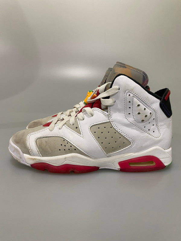 【現状渡し品】【レディース】 NIKE ナイキ 384665-062 AIR JORDAN 6 GS 靴 シューズ スニーカー SNEAKERS 166-250114-ks-03-min サイズ：23.5cm カラー：ホワイト/レッド 万代Net店