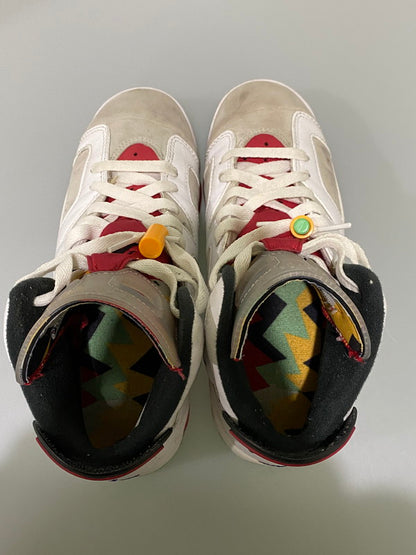 【現状渡し品】【レディース】 NIKE ナイキ 384665-062 AIR JORDAN 6 GS 靴 シューズ スニーカー SNEAKERS 166-250114-ks-03-min サイズ：23.5cm カラー：ホワイト/レッド 万代Net店