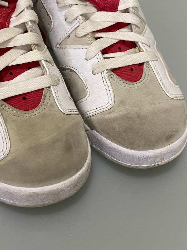 【現状渡し品】【レディース】 NIKE ナイキ 384665-062 AIR JORDAN 6 GS 靴 シューズ スニーカー SNEAKERS 166-250114-ks-03-min サイズ：23.5cm カラー：ホワイト/レッド 万代Net店