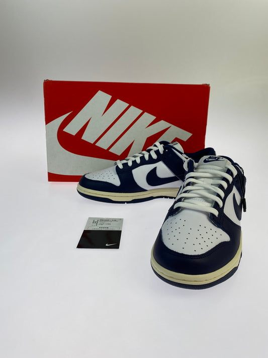 【中古美品】【メンズ/レディース】 NIKE ナイキ DD1503-115 WMNS DUNK LOW"VINTAGE NAVY" 靴 シューズ スニーカー 160-241106-AS-30-min サイズ：26.0cm カラー：ネイビー/ホワイト 万代Net店