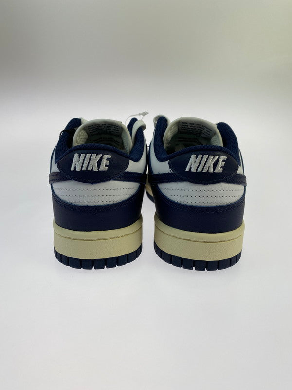 【中古美品】【メンズ/レディース】 NIKE ナイキ DD1503-115 WMNS DUNK LOW"VINTAGE NAVY" 靴 シューズ スニーカー 160-241106-AS-30-min サイズ：26.0cm カラー：ネイビー/ホワイト 万代Net店