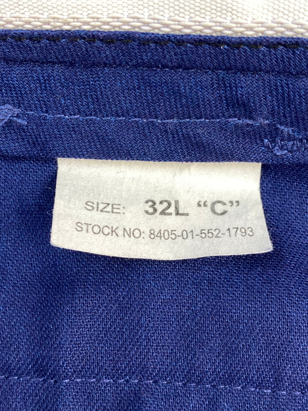【中古品】【メンズ】 アメリカ国防兵站局 DEFENSE LOGISTICS AGENCY WORK PANT ディフェンス ロジスティクス エージェンシー ワークパンツ メンズ ボトムス 157-260617-KS-19-min サイズ：32L カラー：ネイビー/イエロー 万代Net店