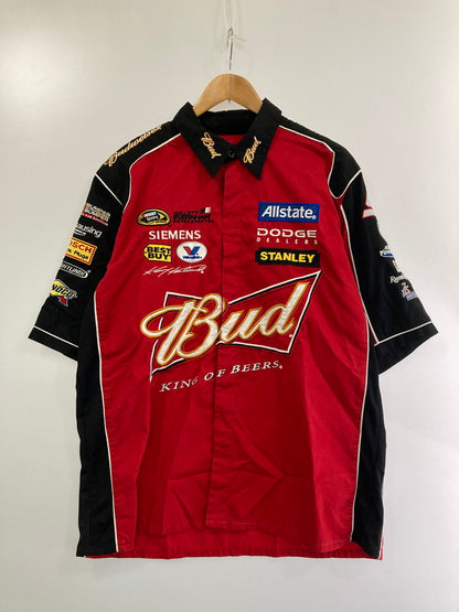 【中古品】【メンズ】  JH DESIGN ジェイエイチデザイン RACING SHIRT 半袖シャツ 146-241106-AS-18-min サイズ：L カラー：レッド/ブラック 万代Net店