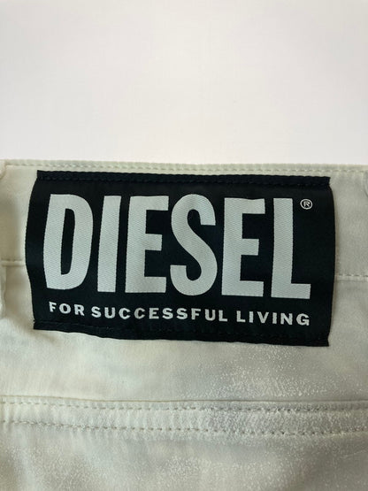 【中古品】【メンズ】 DIESEL ディーゼル D-LUHIC-SP2-NE STRECH JOGGER PANTS ボトムス パンツ ズボン 152-241106-AS-23-min サイズ：28 カラー：ホワイト 万代Net店