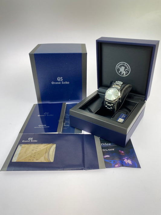 【中古美品】【メンズ】  GRAND SEIKO グランドセイコー SBGV221 ヘリテージコレクション クォーツ腕時計 195-241112-AS-32-min カラー：シルバー 万代Net店