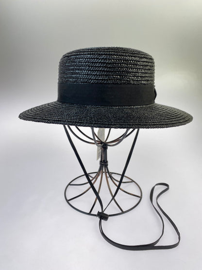 【中古美品】【メンズ/レディース】 STEVEN ALAN STRW O/S HAT8138-599-0533-0970 スティーブンアラン ストローハット 麦わら帽子 185-241113-yn-28-min サイズ：3 カラー：ブラック 万代Net店