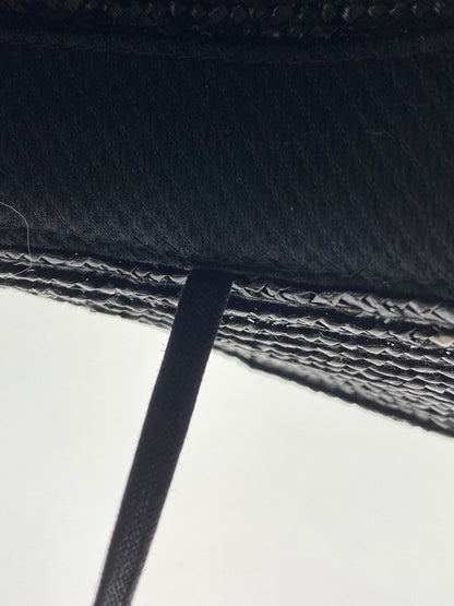 【中古美品】【メンズ/レディース】 STEVEN ALAN STRW O/S HAT8138-599-0533-0970 スティーブンアラン ストローハット 麦わら帽子 185-241113-yn-28-min サイズ：3 カラー：ブラック 万代Net店