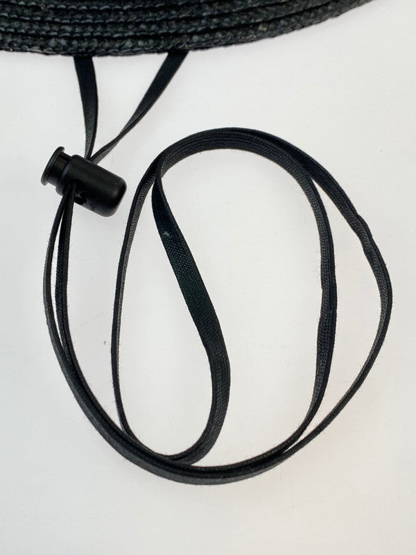 【中古美品】【メンズ/レディース】 STEVEN ALAN STRW O/S HAT8138-599-0533-0970 スティーブンアラン ストローハット 麦わら帽子 185-241113-yn-28-min サイズ：3 カラー：ブラック 万代Net店