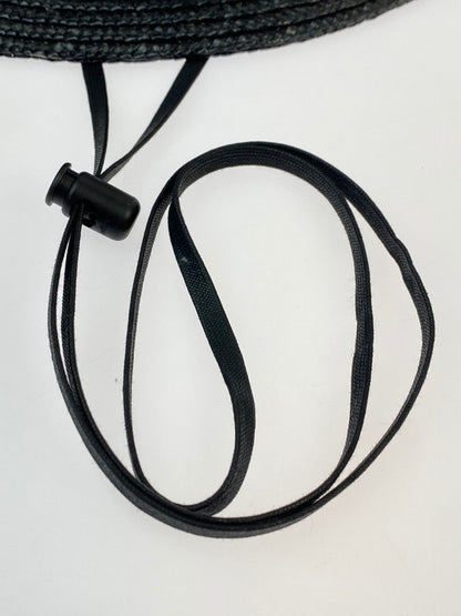 【中古美品】【メンズ/レディース】 STEVEN ALAN STRW O/S HAT8138-599-0533-0970 スティーブンアラン ストローハット 麦わら帽子 185-241113-yn-28-min サイズ：3 カラー：ブラック 万代Net店