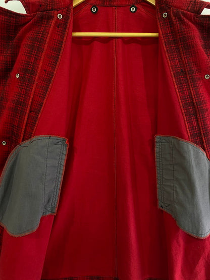 【中古品】【メンズ】 Engineered Garments エンジニアードガーメンツ FIREMAN COAT ファイヤーマンコート ジャケット アウター 140-241107-me-02-min サイズ：M カラー：レッド 万代Net店