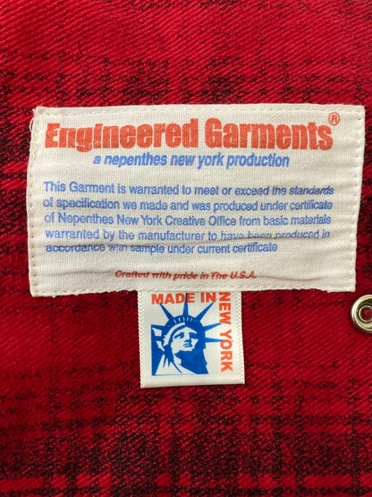 【中古品】【メンズ】 Engineered Garments エンジニアードガーメンツ FIREMAN COAT ファイヤーマンコート  ジャケット アウター 140-241107-me-02-min サイズ：M カラー：レッド 万代Net店