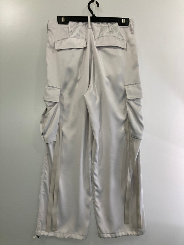 【中古品】【メンズ】 HARE ハレ HA010242TR SATIN CARGO PANT ボトムス パンツ ズボン 158-241109-AS-24-min サイズ：M カラー：ホワイト 万代Net店