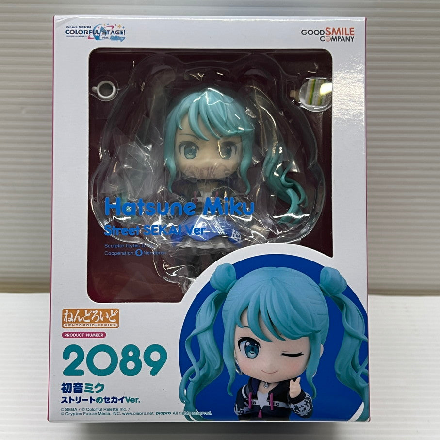 【中古品】 ねんどろいど　初音ミク ストリートのセカイver. フィギュア グッドスマイルカンパニー 052-251201-em-05-min 万代Net店