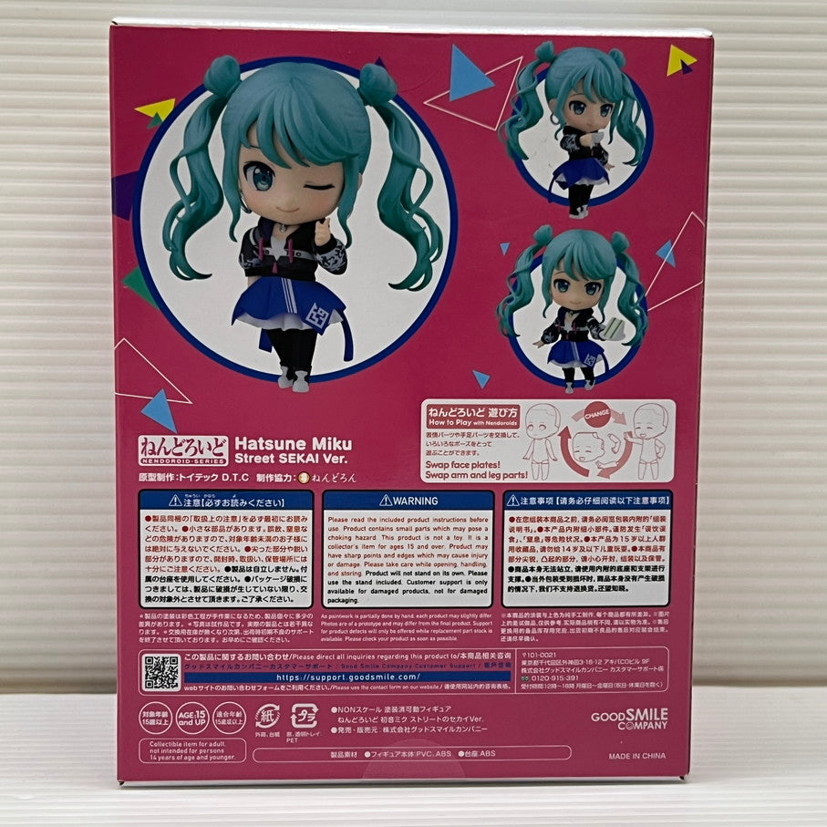 【中古品】 ねんどろいど　初音ミク ストリートのセカイver. フィギュア グッドスマイルカンパニー 052-251201-em-05-min 万代Net店