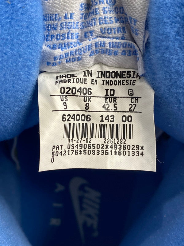【現状渡し品】【メンズ】 NIKE ナイキ 624006-143 2002 AIR FORCE 2 HIGH UNC 靴 シューズ スニーカー 160-241112-AS-2-min サイズ：27cm カラー：ホワイト/ブルー 万代Net店