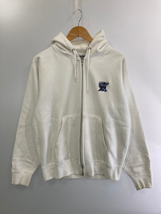 【中古品】【メンズ】  HAIGHT ヘイト CHROME LOGO ZIIP HOODIE フルジップパーカー 142-241109-AS-4-min サイズ：M カラー：ホワイト 万代Net店