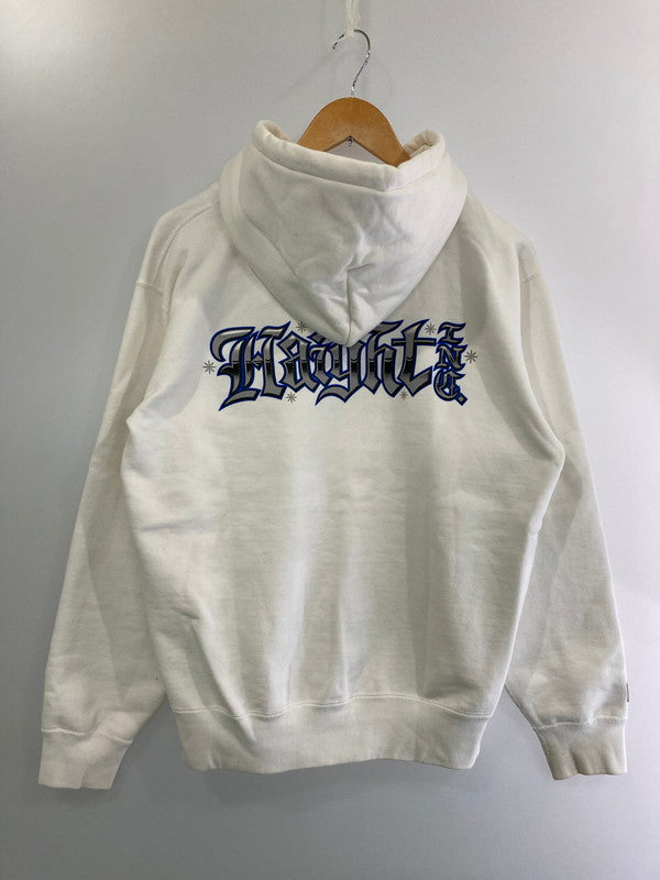 【中古品】【メンズ】  HAIGHT ヘイト CHROME LOGO ZIIP HOODIE フルジップパーカー 142-241109-AS-4-min サイズ：M カラー：ホワイト 万代Net店