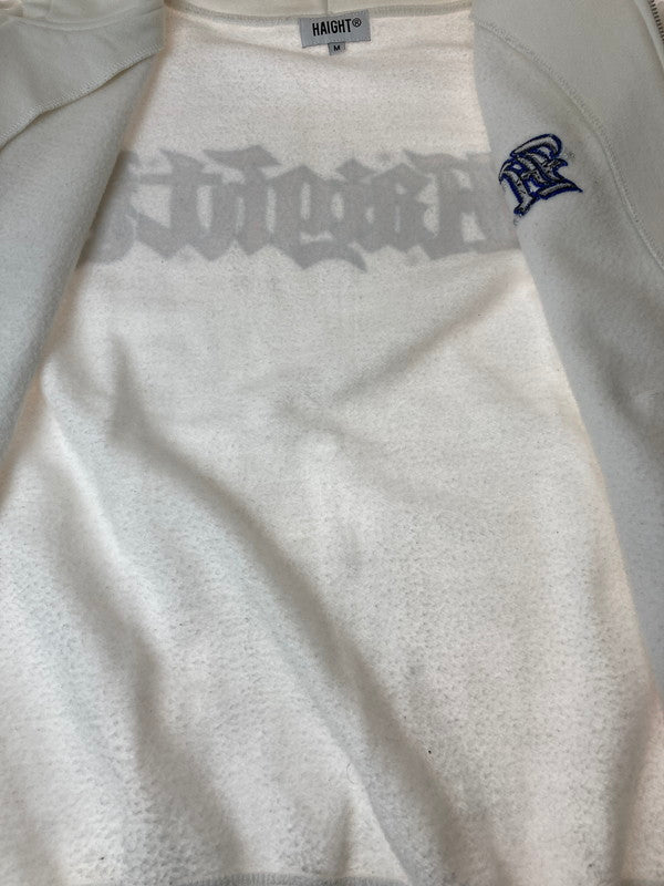 【中古品】【メンズ】  HAIGHT ヘイト CHROME LOGO ZIIP HOODIE フルジップパーカー 142-241109-AS-4-min サイズ：M カラー：ホワイト 万代Net店