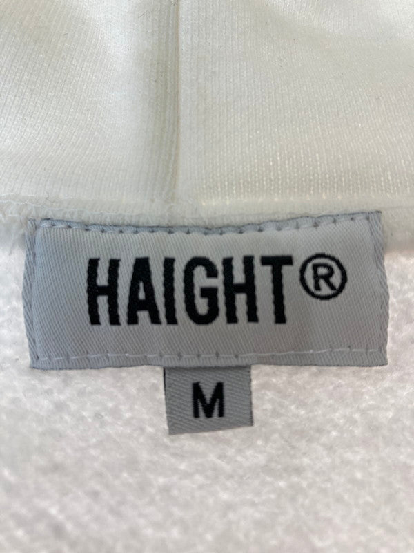 【中古品】【メンズ】  HAIGHT ヘイト CHROME LOGO ZIIP HOODIE フルジップパーカー 142-241109-AS-4-min サイズ：M カラー：ホワイト 万代Net店