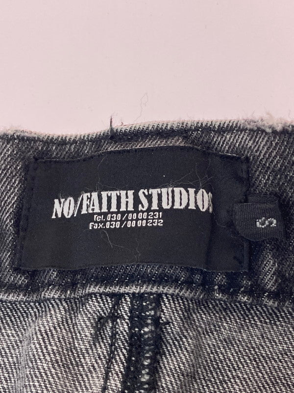 【中古品】【メンズ】  NO FAITH STUDIOS ノーフェイスストゥディオス ARTISANAL DUNE DENIM ボトムス パンツ ズボン 152-241109-AS-22-min サイズ：S カラー：ブラック 万代Net店