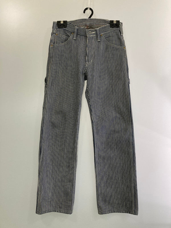 【中古品】【メンズ】  IRONHEART PAINTER PANTS アイアンハート 17オンス ヘビーヒッコリー エンジニアペインターパンツ ボトムス 156-241113-yn-19-min サイズ：W30 カラー：ネイビー/ホワイト 万代Net店