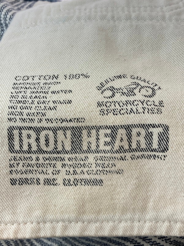 【中古品】【メンズ】  IRONHEART PAINTER PANTS アイアンハート 17オンス ヘビーヒッコリー エンジニアペインターパンツ ボトムス 156-241113-yn-19-min サイズ：W30 カラー：ネイビー/ホワイト 万代Net店