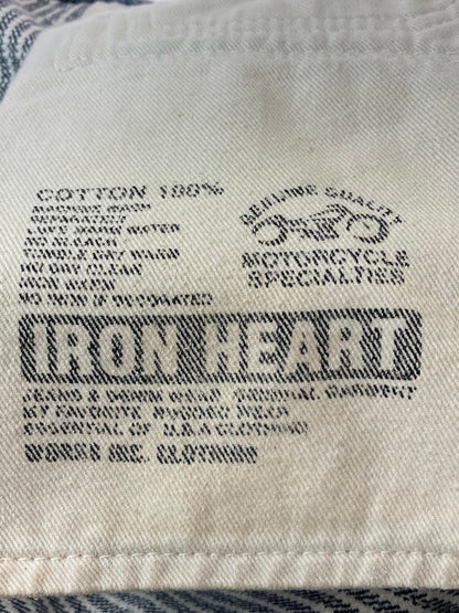 【中古品】【メンズ】  IRONHEART PAINTER PANTS アイアンハート 17オンス ヘビーヒッコリー エンジニアペインターパンツ ボトムス 156-241113-yn-19-min サイズ：W30 カラー：ネイビー/ホワイト 万代Net店