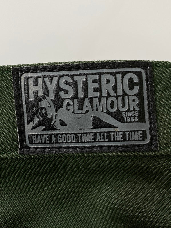 【中古美品】【メンズ】 HYSTERIC GLAMOUR ヒステリックグラマー ブーツカットパンツ 02241AP08 ボトムス パンツ 151-241114-jt-23-min サイズ：M カラー：グリーン 万代Net店