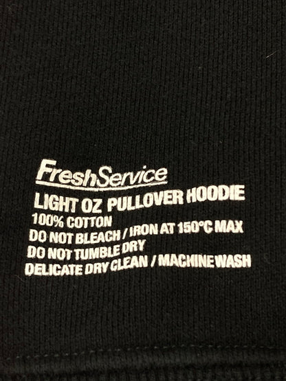 【中古品】【メンズ】  FRESH SERVICE フレッシュサービス FSW-23-SW-152 LIGHT OZ PULLOVER HOODIE プルオーバーフーディー パーカー 140-241115-me-25-min サイズ：L カラー：ブラック 黒 万代Net店