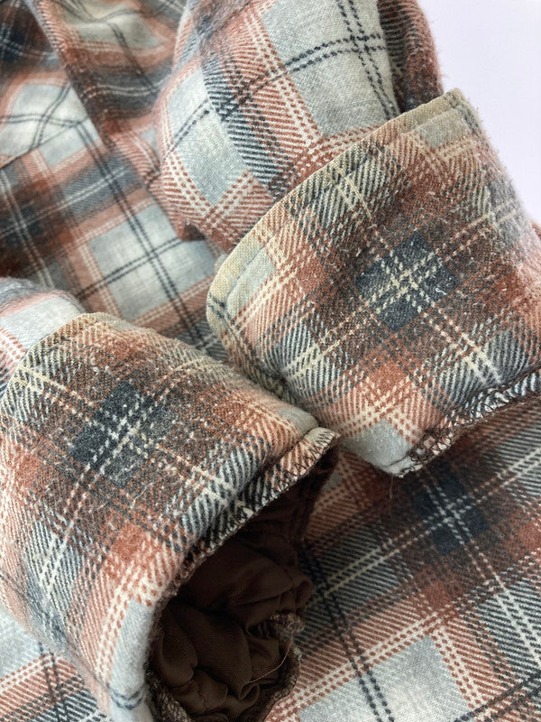 【現状渡し品】【メンズ】  SEARS シアーズ 70S FIELD MASTER L S CHECK SHIRT チェック シャツ 長袖トップス 146-241115-me-35-min カラー：ブラウン系 万代Net店