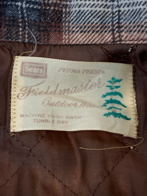 【現状渡し品】【メンズ】  SEARS シアーズ 70S FIELD MASTER L S CHECK SHIRT チェック シャツ 長袖トップス 146-241115-me-35-min カラー：ブラウン系 万代Net店