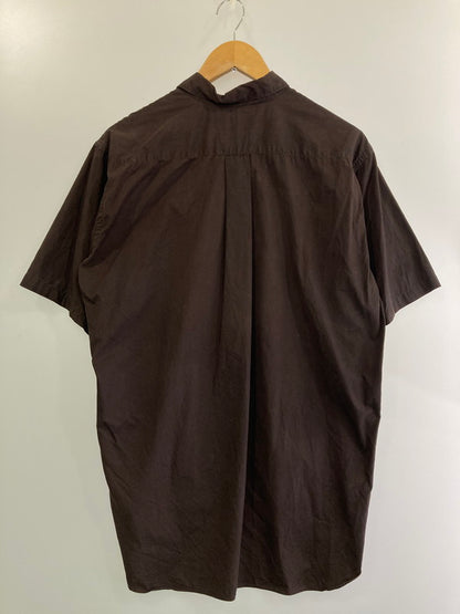 【中古品】【メンズ】 COMME des GARCONS SHIRT コムデギャルソンシャツ 90S 綿 比翼 半袖シャツ D-TK9210 トップス 140-241114-jt-09-min サイズ：S カラー：ブラウン 万代Net店