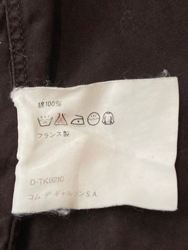 【中古品】【メンズ】 COMME des GARCONS SHIRT コムデギャルソンシャツ 90S 綿 比翼 半袖シャツ D-TK9210 トップス 140-241114-jt-09-min サイズ：S カラー：ブラウン 万代Net店