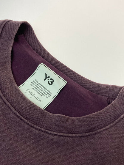 【中古品】【メンズ】 Y-3 ワイスリー CLASSIC CHEST LOGO CREW SWEATSHIRT HB3459 クラシック チェスト ロゴ クルー スウェット トレーナー トップス 140-241113-yn-29-min サイズ：L カラー：パープル 万代Net店