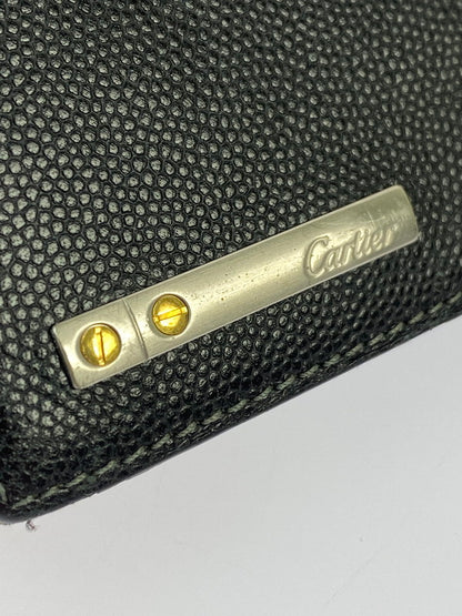 【中古品】【メンズ/レディース】 CARTIER カルティエ WALLET L3000770 二つ折り財布 181-241114-yn-04-min カラー：ブラック 万代Net店